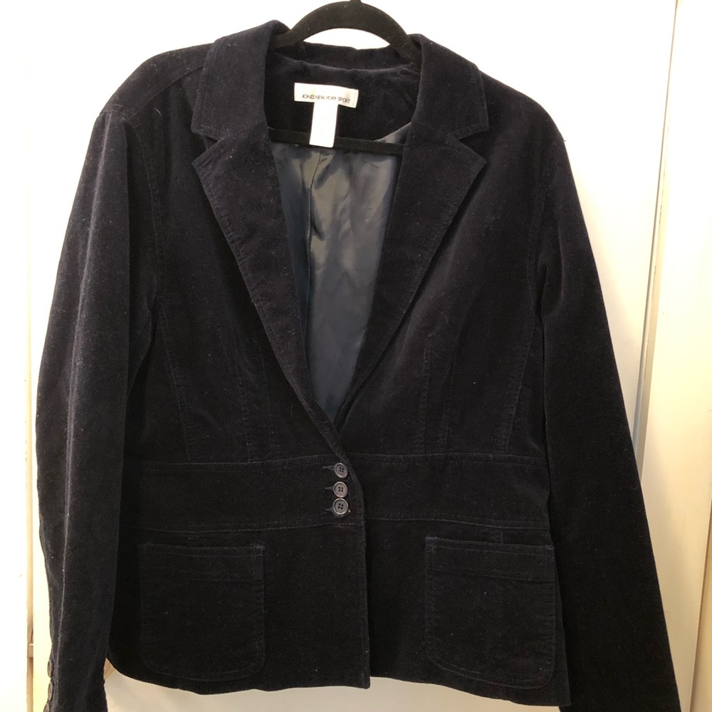 Jones NY velvet blazer size XXL
